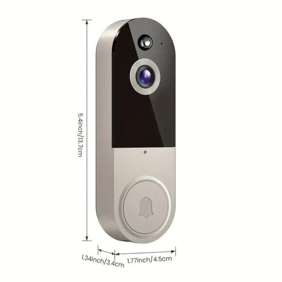 1080P Video Doorbell Camera Intelligent Body Detection Cloud Storage 2 way audio - Picture 2 of 3